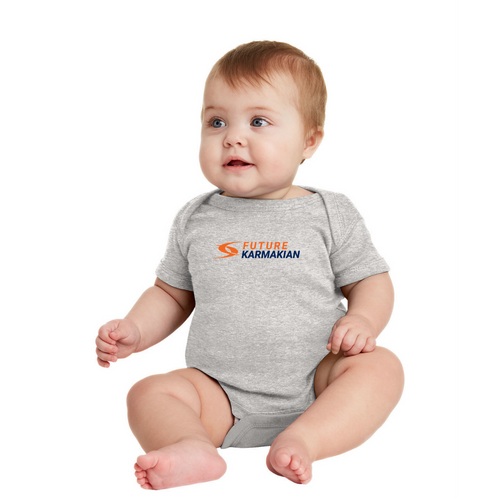 Infant Short Sleeve Baby Rib Bodysuit